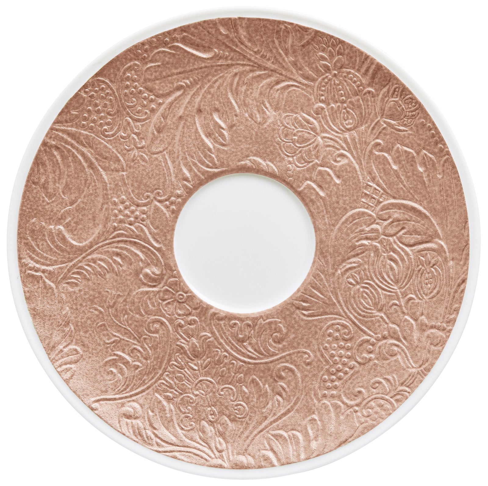 Tea cup extra and saucer - Rose gold | Italian Renaissance