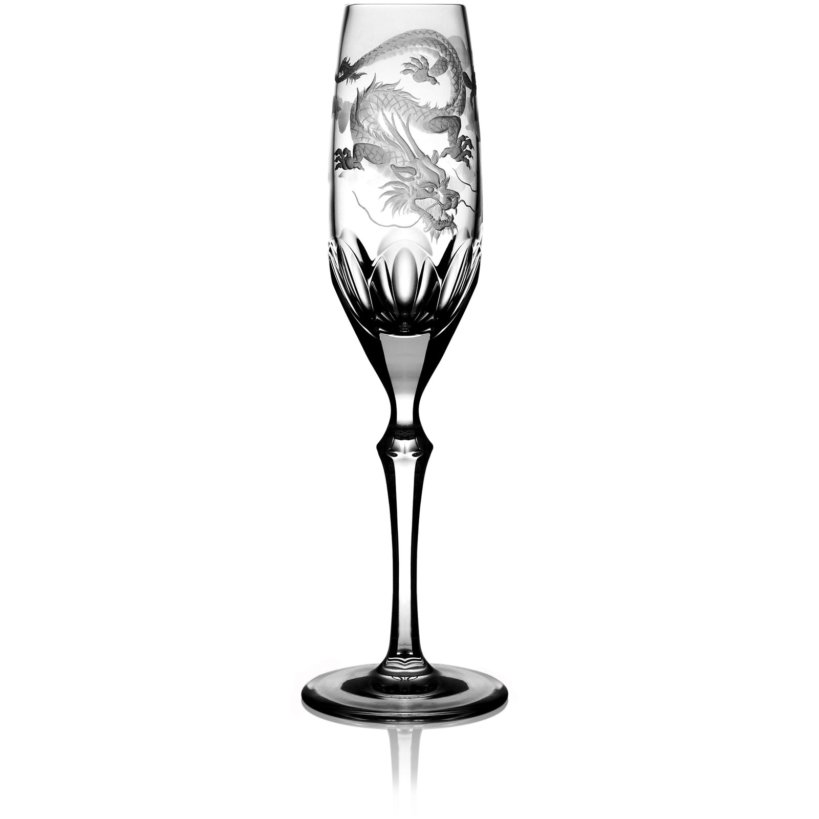 Clear Flute Glass, grand | Dragon