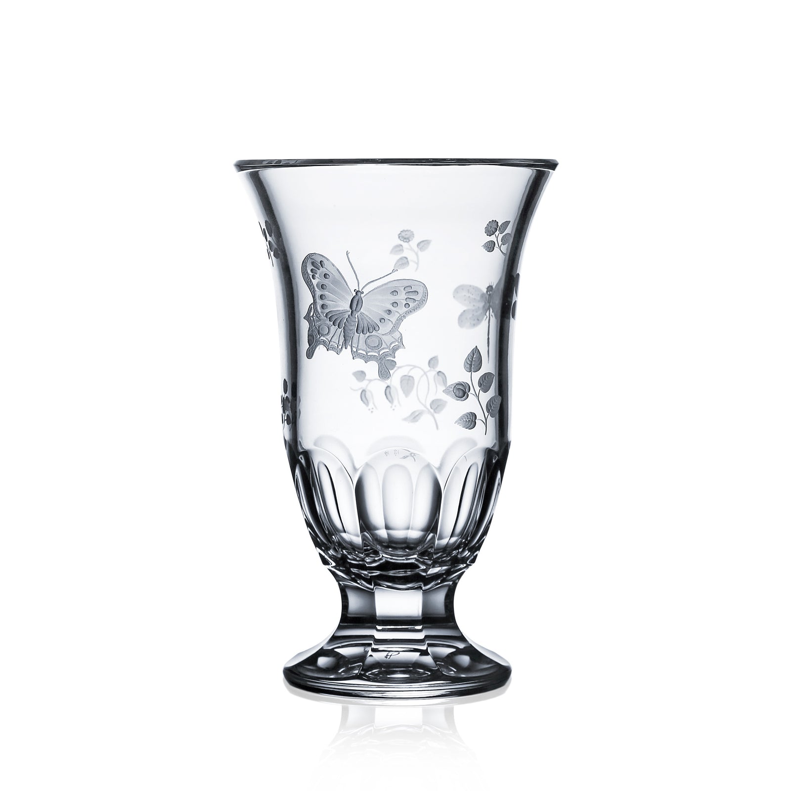 Clear Footed Vase 8" | Springtime