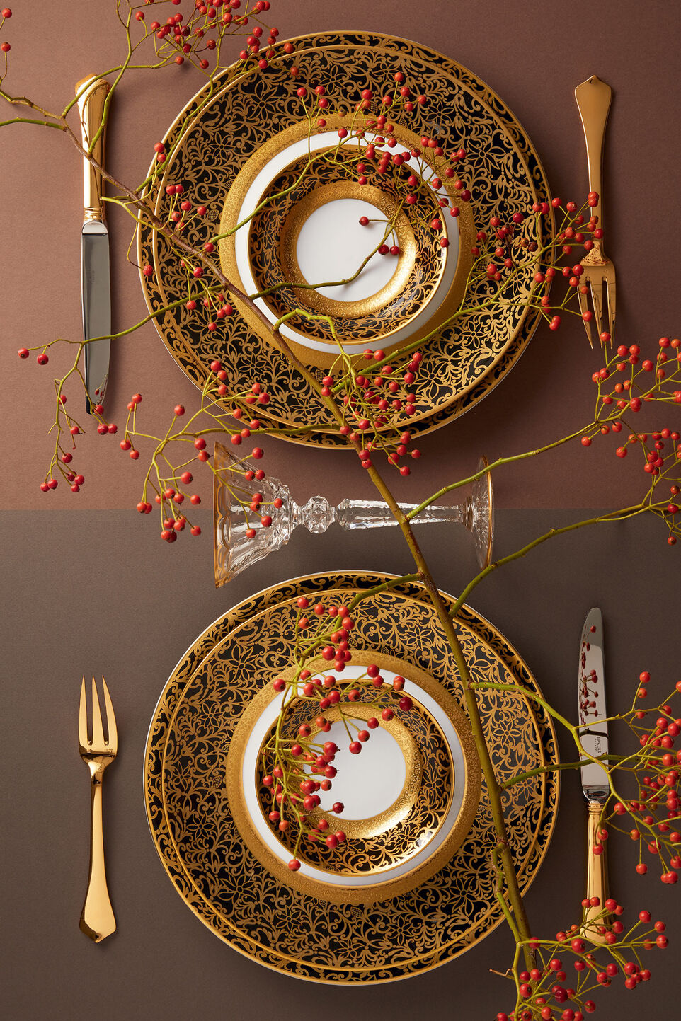 Dinner Knife Gold Plated | Brantôme