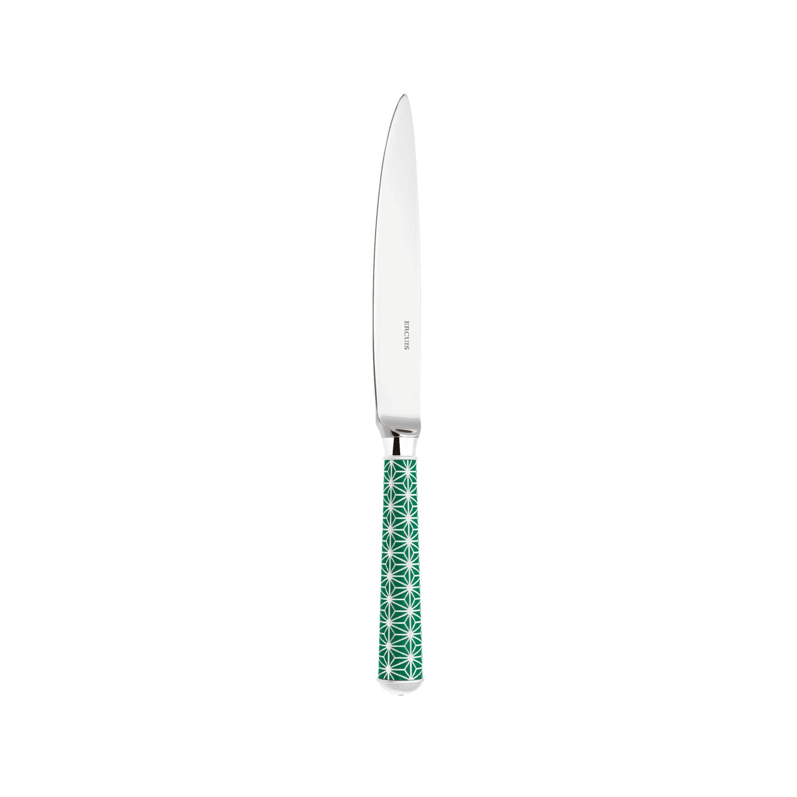 Dessert Knife | Silver Plated / Enamel handle | Mahogany | Origami