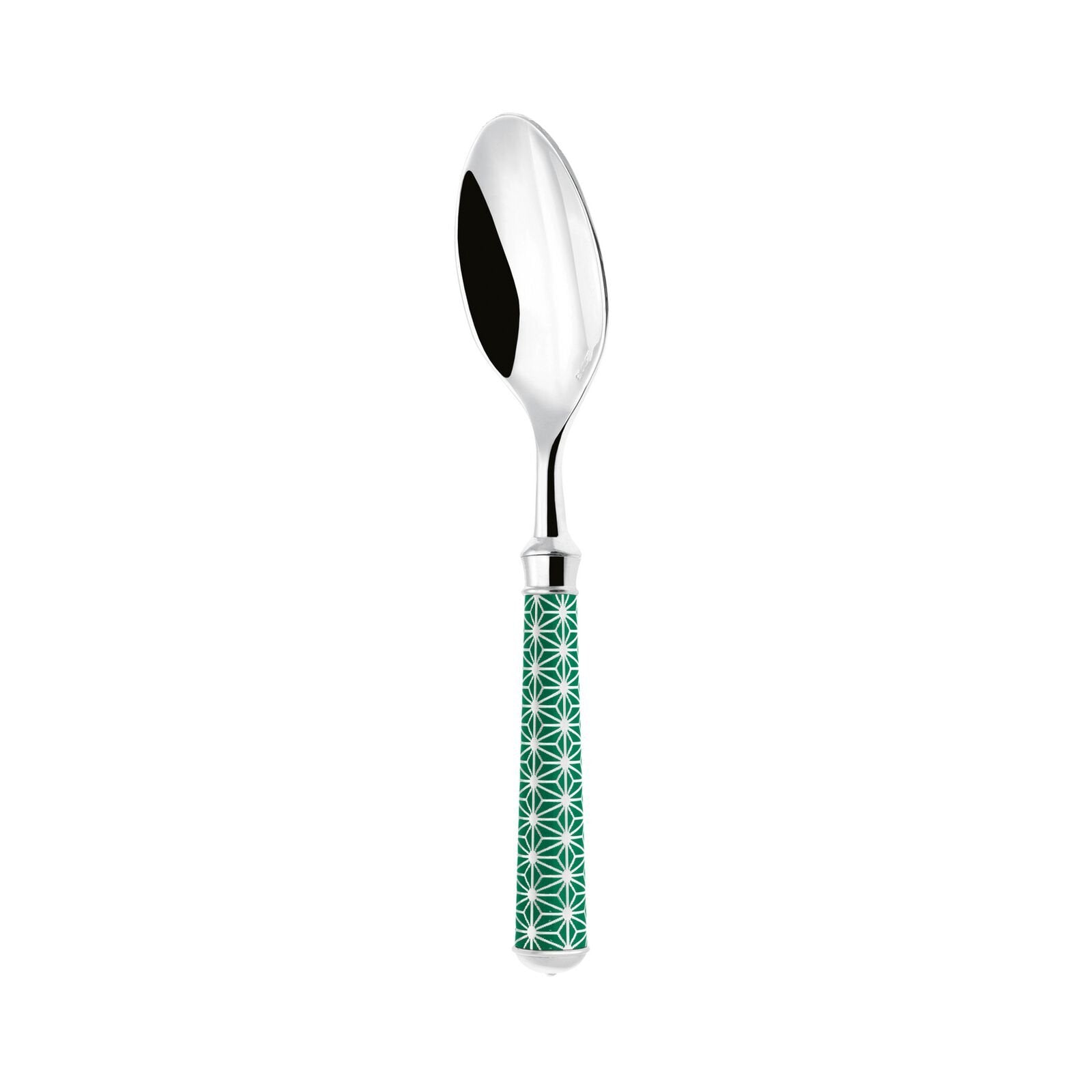 Tea Spoon | Silver Plated / Enamel handle | Fuchsia | Origami