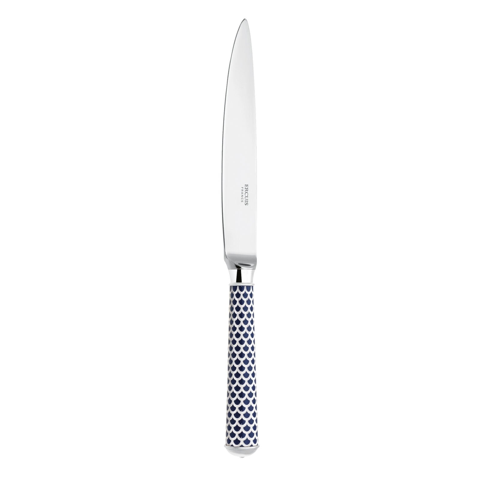 Dinner Knife | Silver Plated / Enamel handle | Navy blue | Coupole