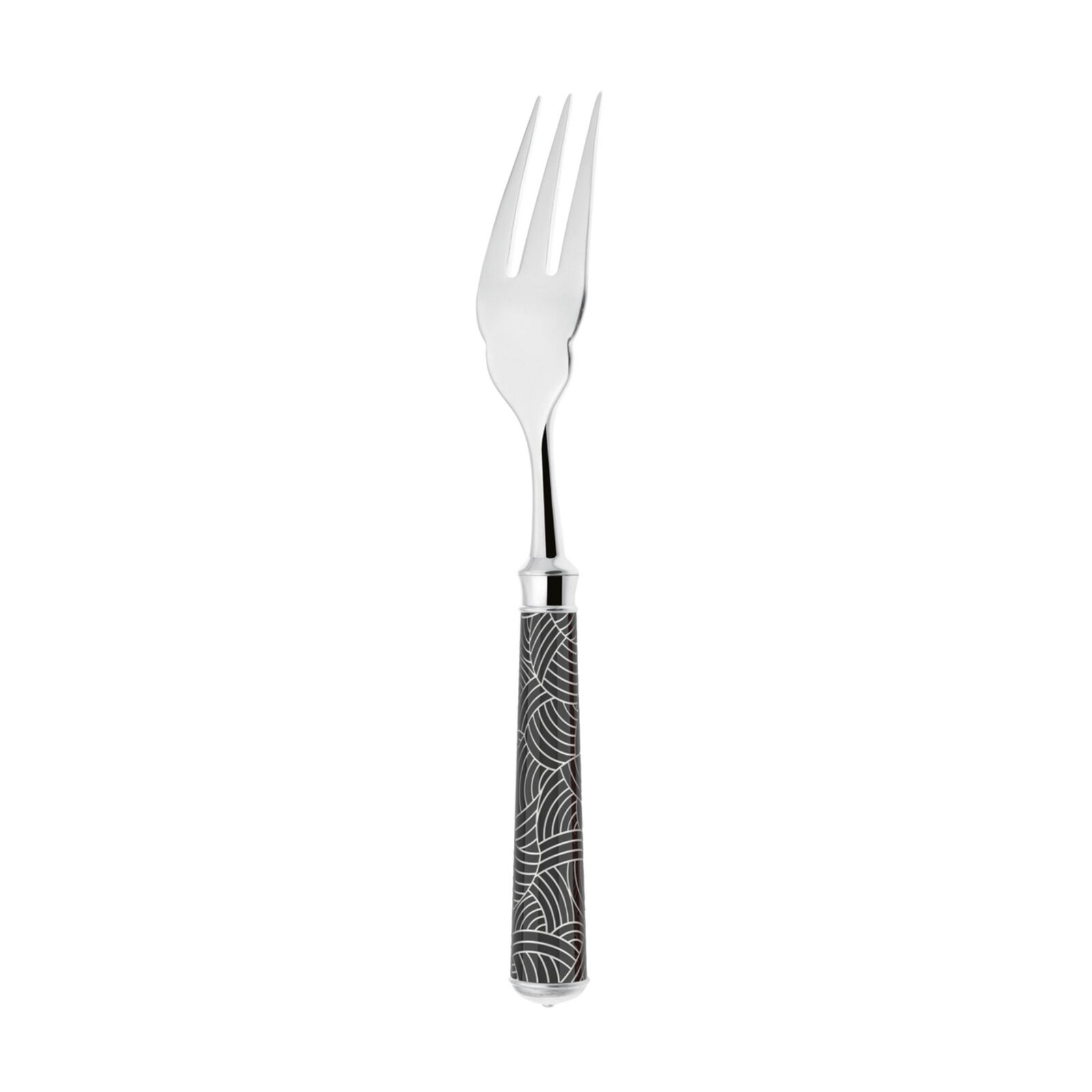 Fish Fork | Silver Plated / Enamel handle | Beige | Imari