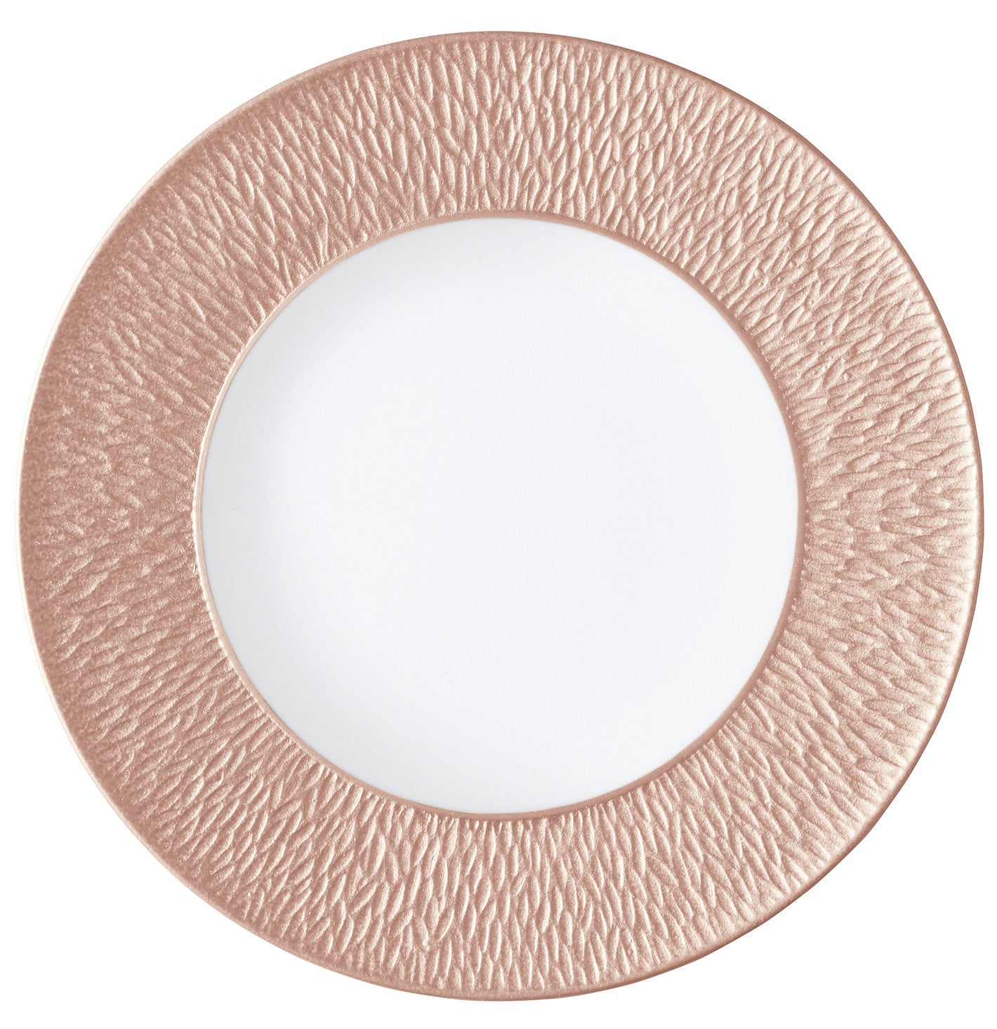 Calabash shaped salad bowl 23 cm rose gold | Minéral Irisé