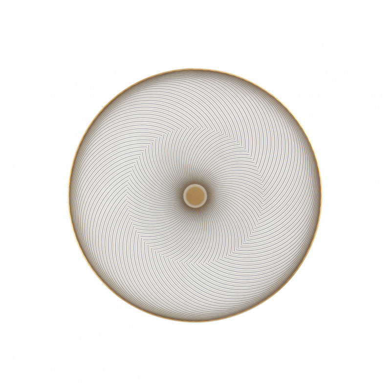 Petit four stand 27 cm grey with gold rim | Oskar