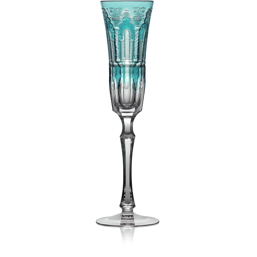 Turquoise Flute Glass | Hock | Athens