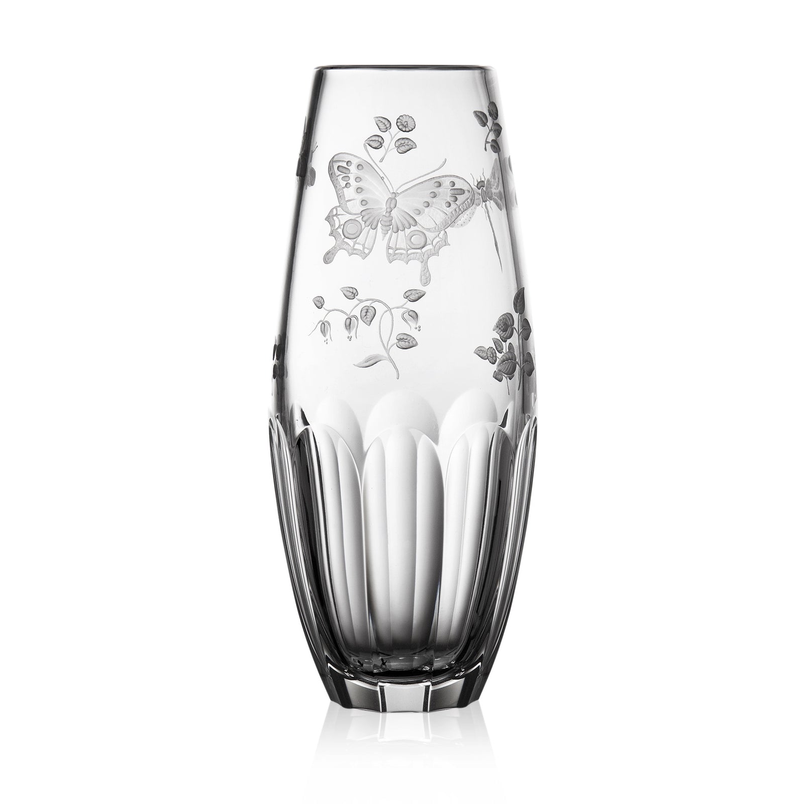 Clear Barrel Vase 8" | Springtime
