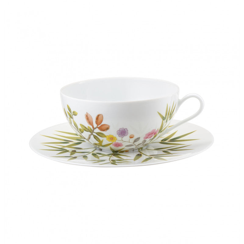 Tea / Breakfast cup and saucer 14 cm white | Paradis