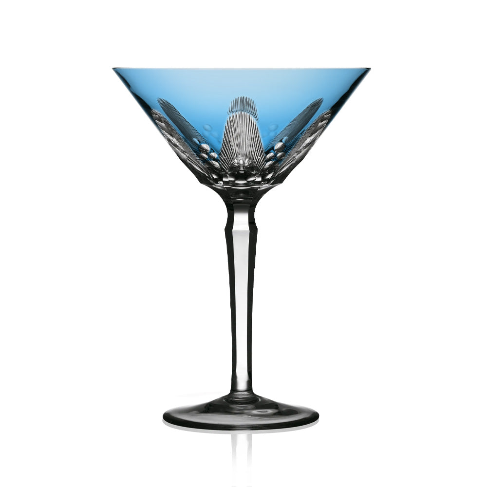 Sky Blue Martini Glass | Captiva