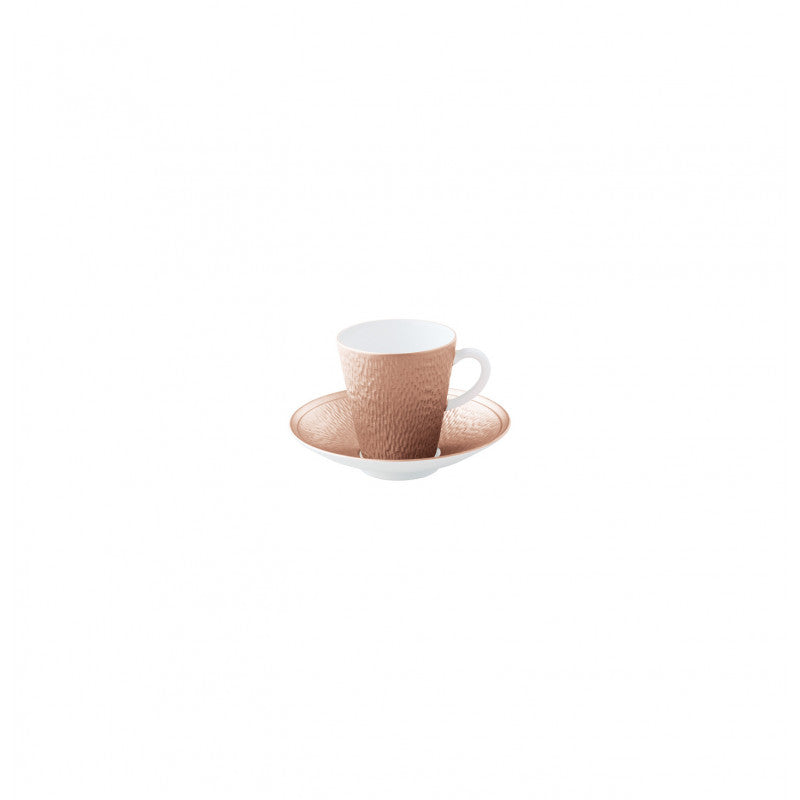 Coffee cup and saucer - Rose gold | Minéral Irisé