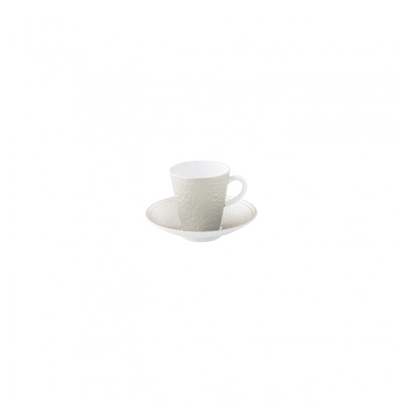 Coffee cup and saucer - Grey II | Minéral Irisé