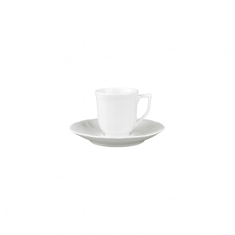 Coffee cup and saucer - White | Argent