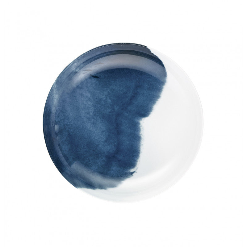 Coupe plate deep 22 cm blue | Abysses