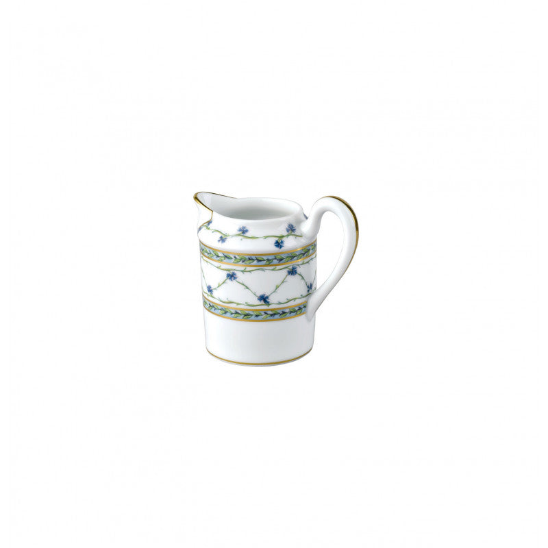 Creamer 9.5 cm green/blue with gold rim | Allée Du Roy