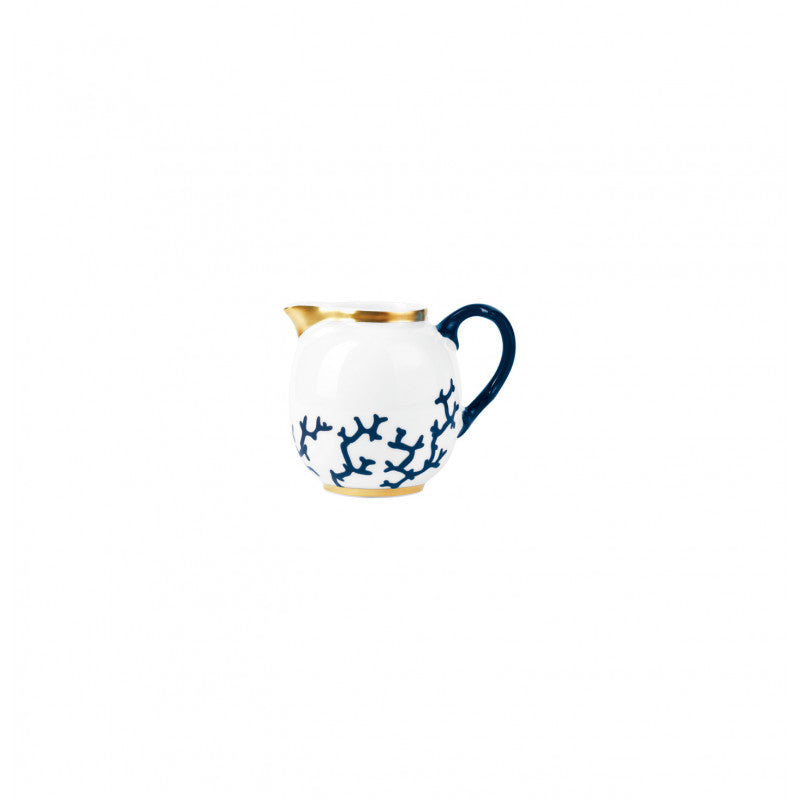Creamer 4.5 cm blue with gold rim | Cristobal Marine