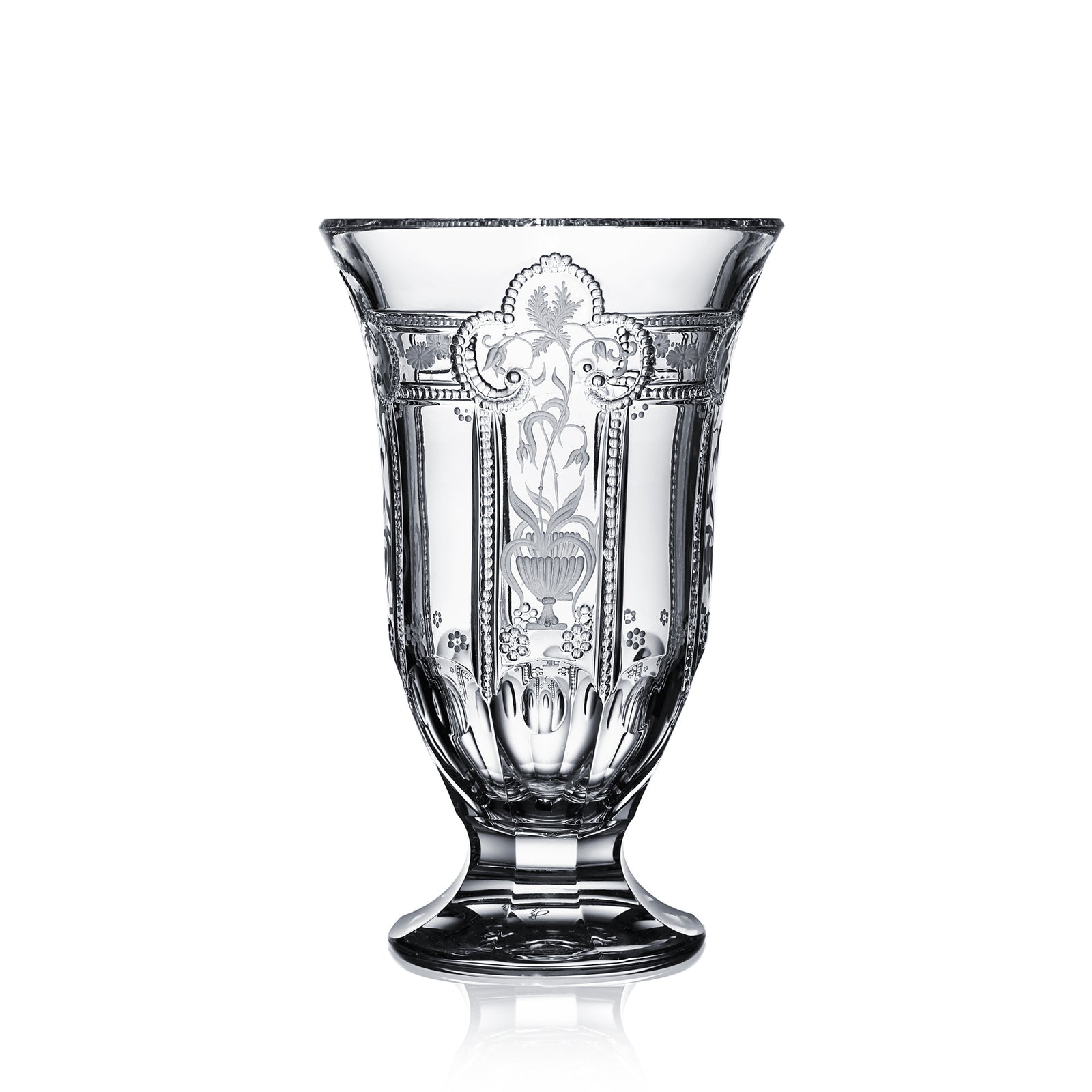 Clear Footed Vase 8" | Imperial