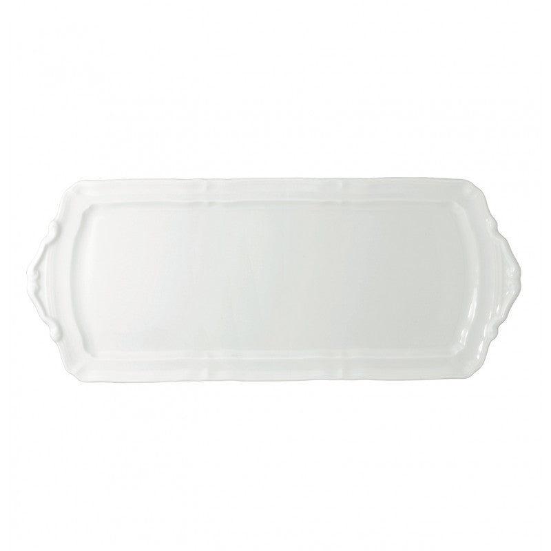 Long cake serving plate 40.5 cm white | Argent