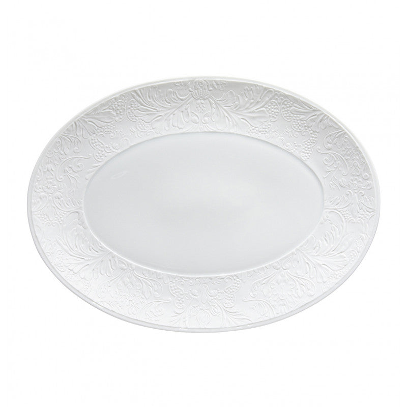 Oval platter 36 cm white | Italian Renaissance