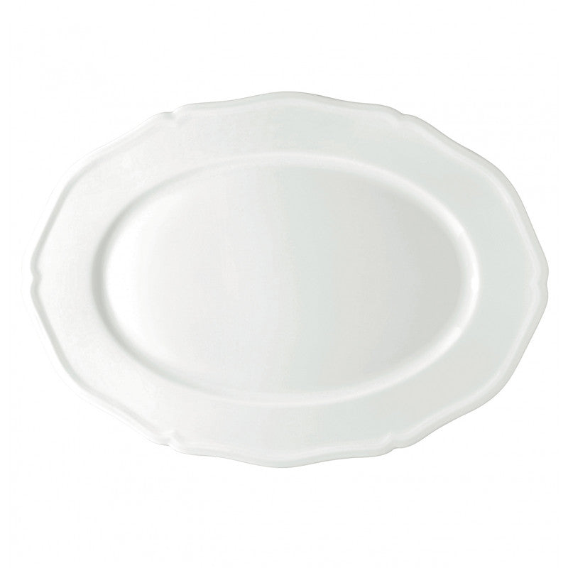 Oval platter 35 cm white | Argent
