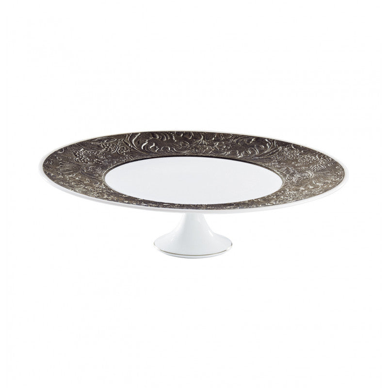 Petit four stand 27 cm platine with platine rim | Italian Renaissance Platine
