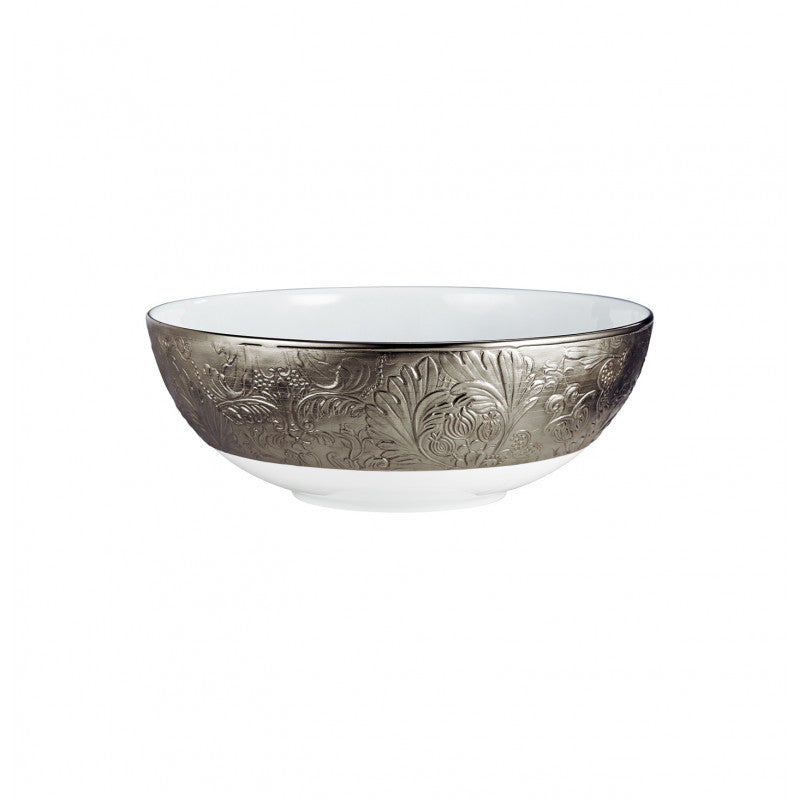 Salad bowl 26.3 cm platine with platine rim | Italian Renaissance Platine