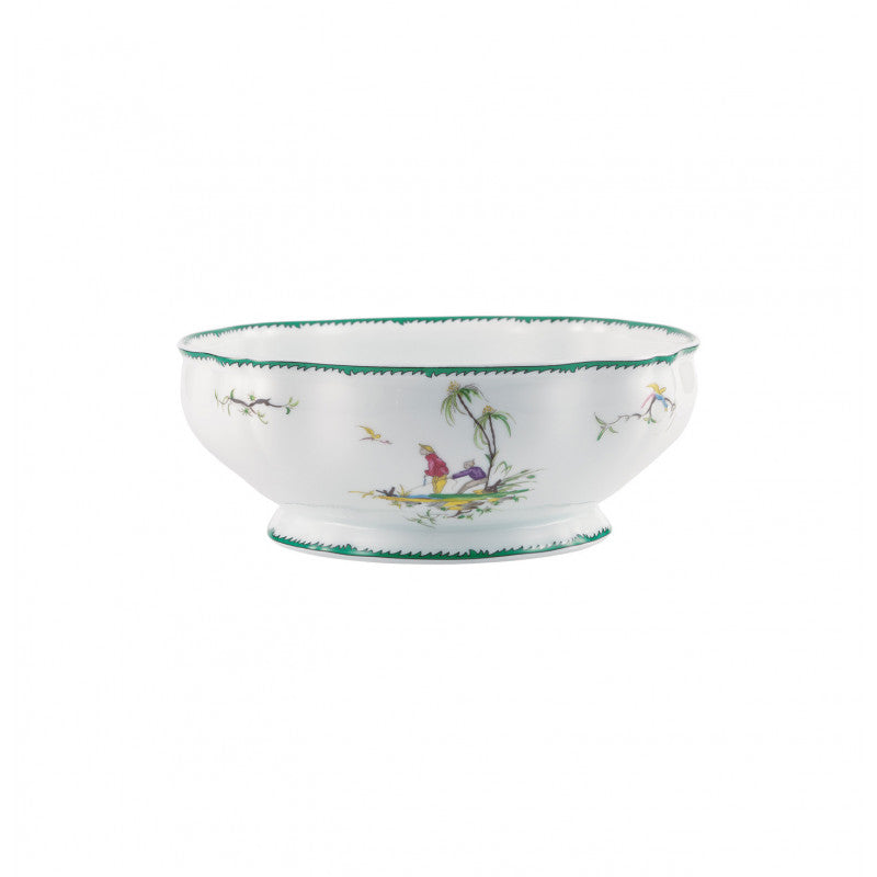 Salad bowl 25 cm green/pink | Longjiang