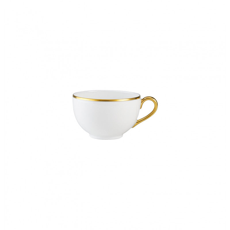 Tea cup extra and saucer - White with gold rim | Italian Renaissance
