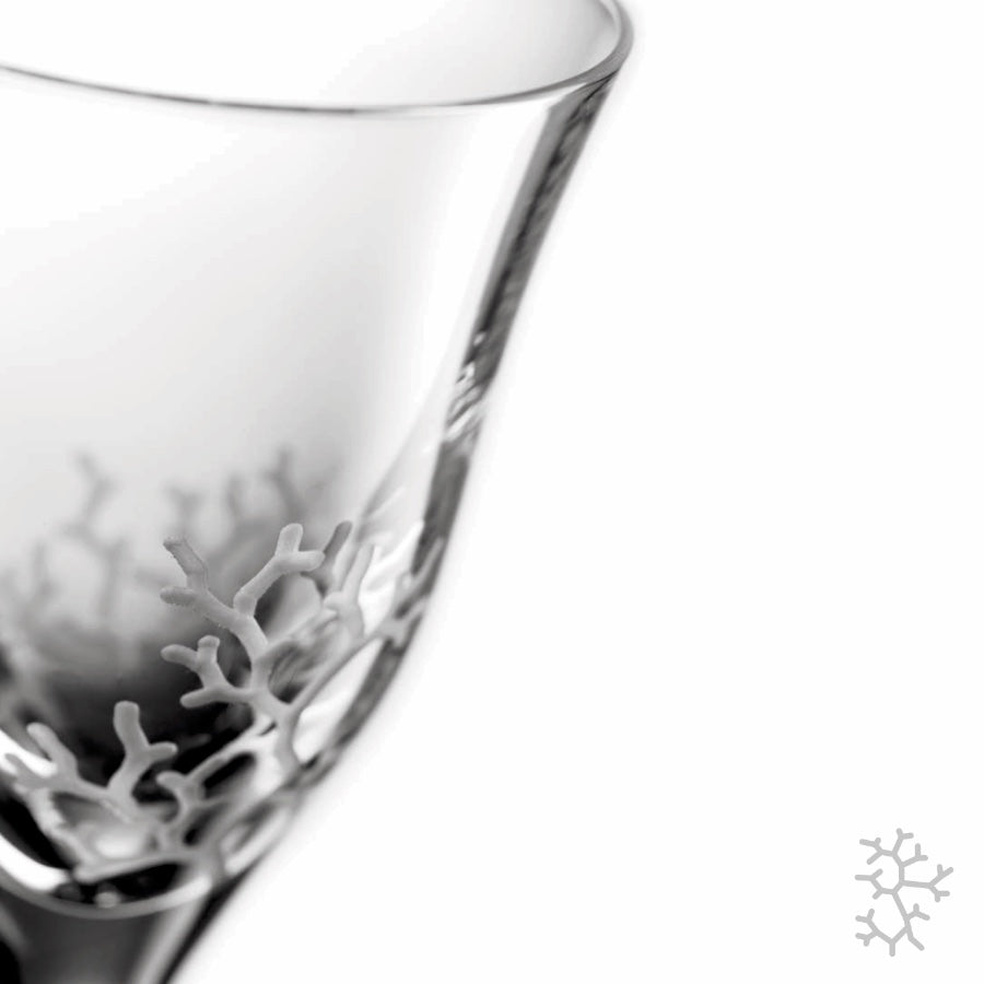 Ruby Vodka Glass | Coral