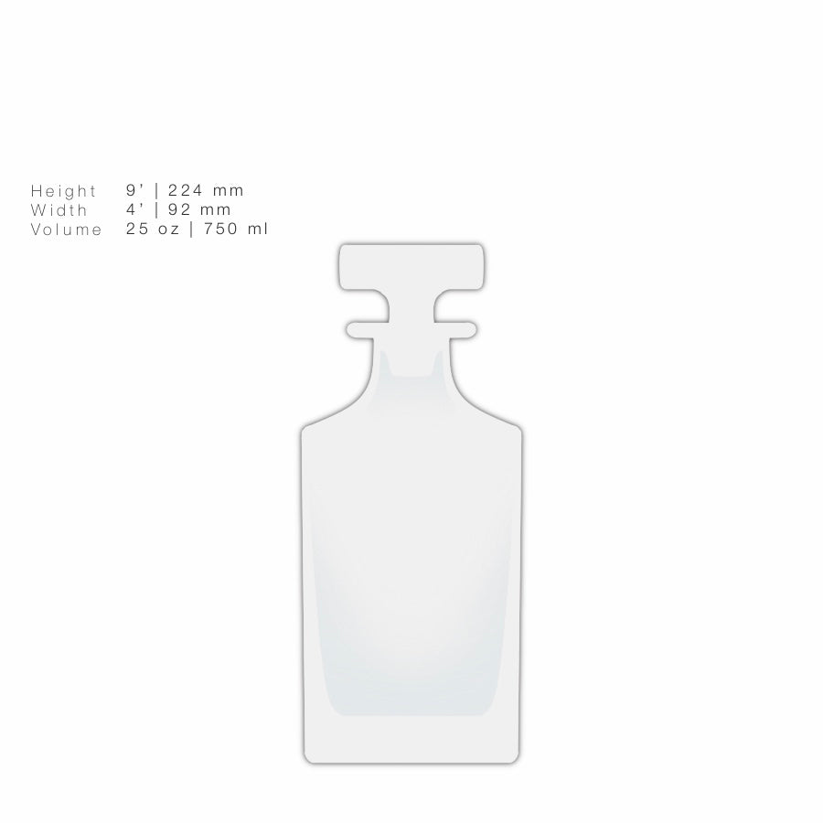 Clear Whiskey Decanter 0,75 Liter | Renaissance