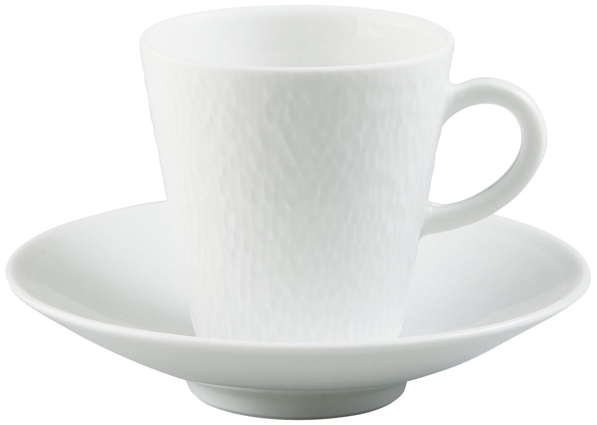Coffee cup and saucer - White | Minéral