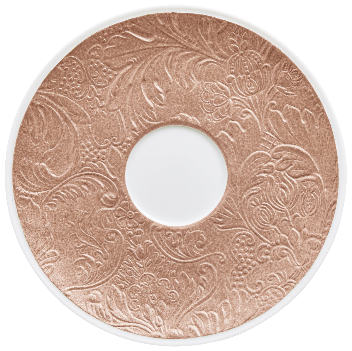 Tea cup extra and saucer - Rose gold | Italian Renaissance