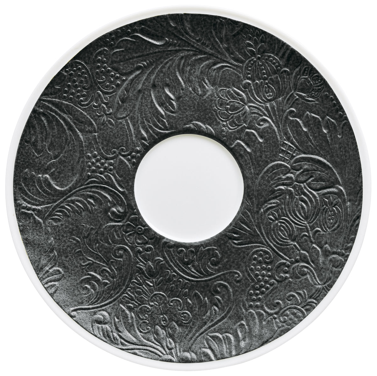 Tea cup extra and saucer - Black | Italian Renaissance