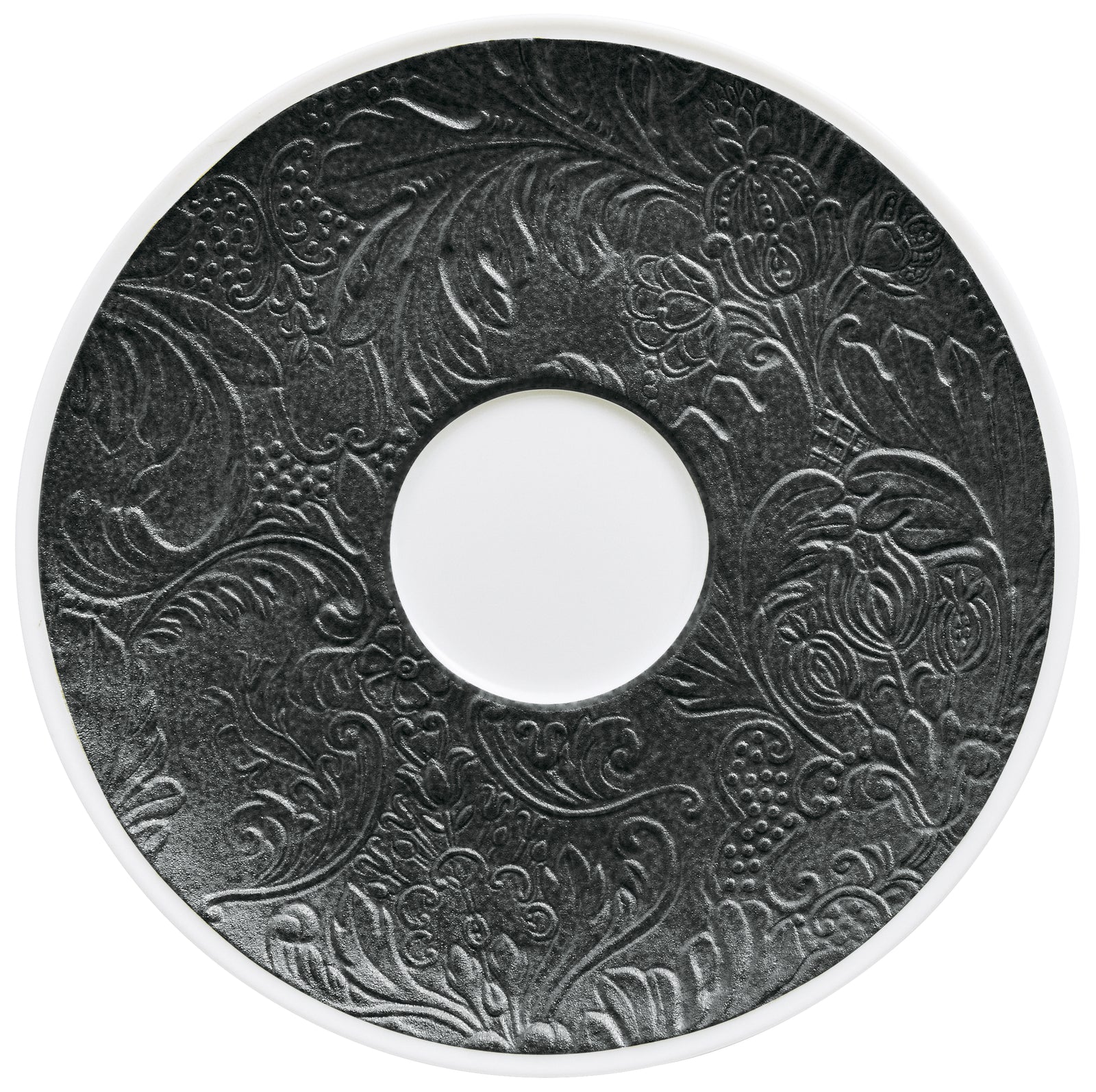 Tea cup extra and saucer - Black | Italian Renaissance