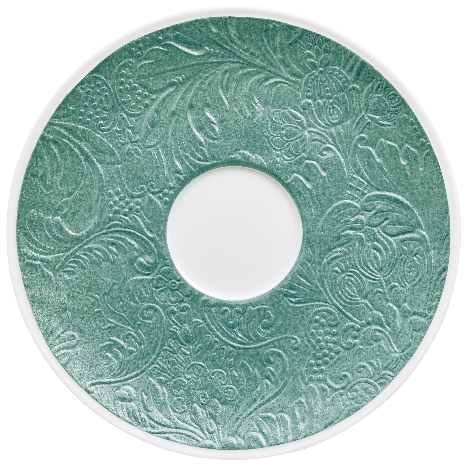 Tea cup extra and saucer -Turquoise | Italian Renaissance