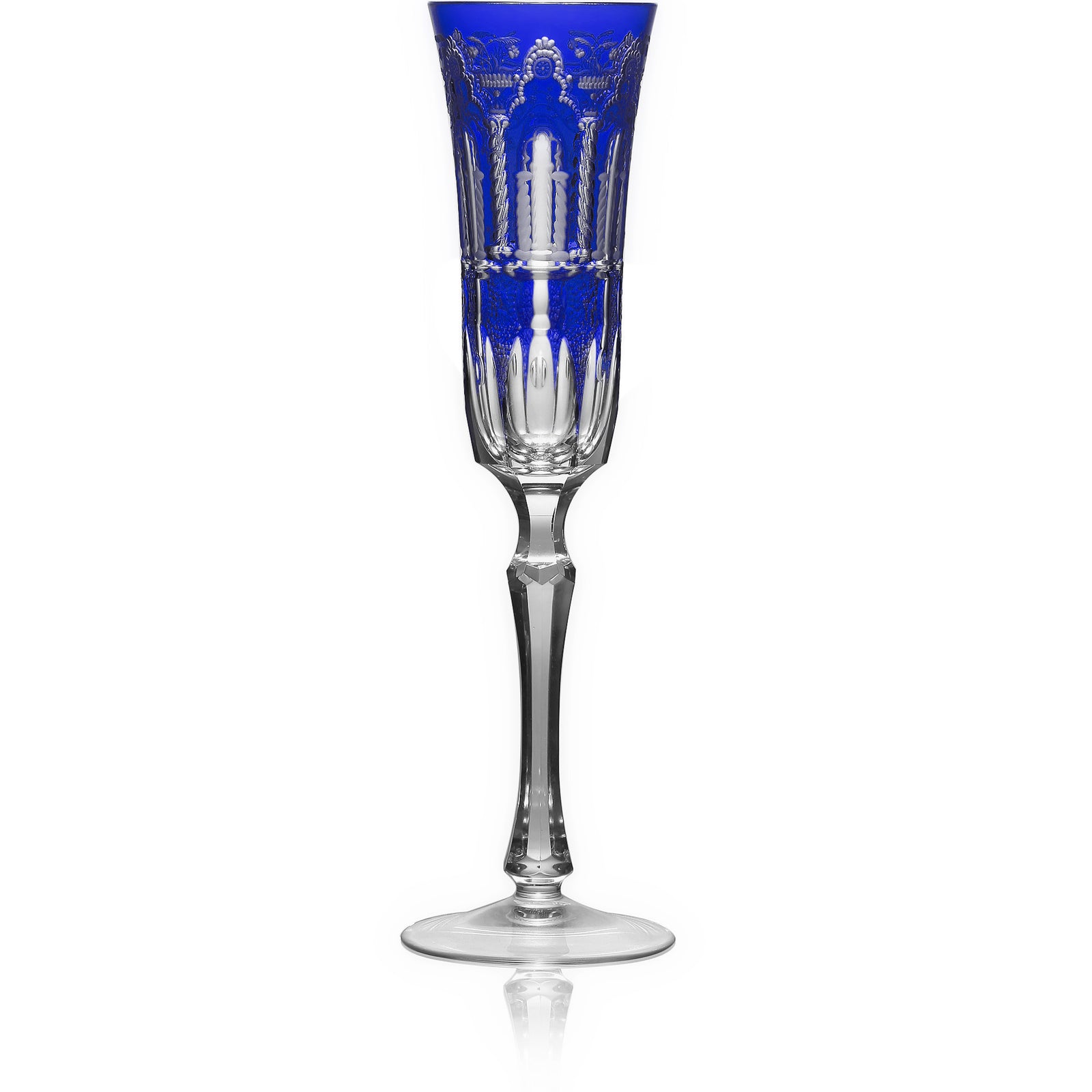 Cobalt Blue Flute Glass, grand | Athens