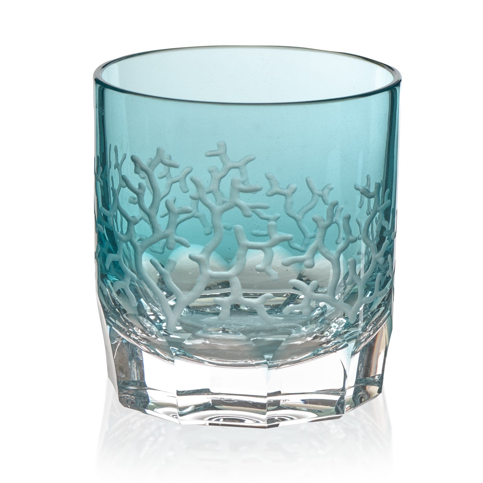 Turquoise Vodka Glass | Coral