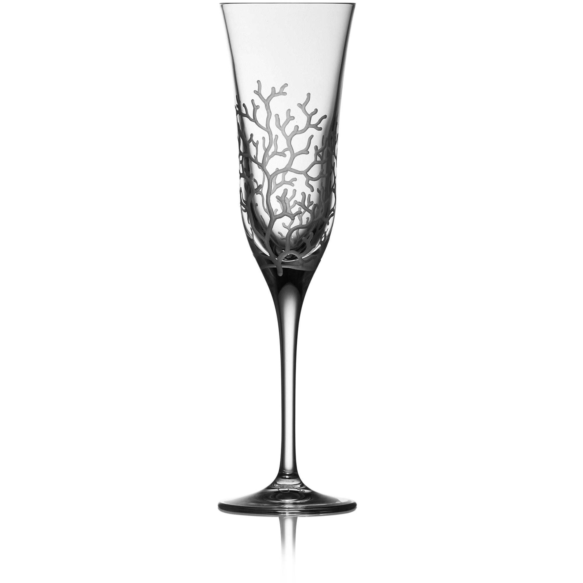 Clear Flute Glass, grand | Coral