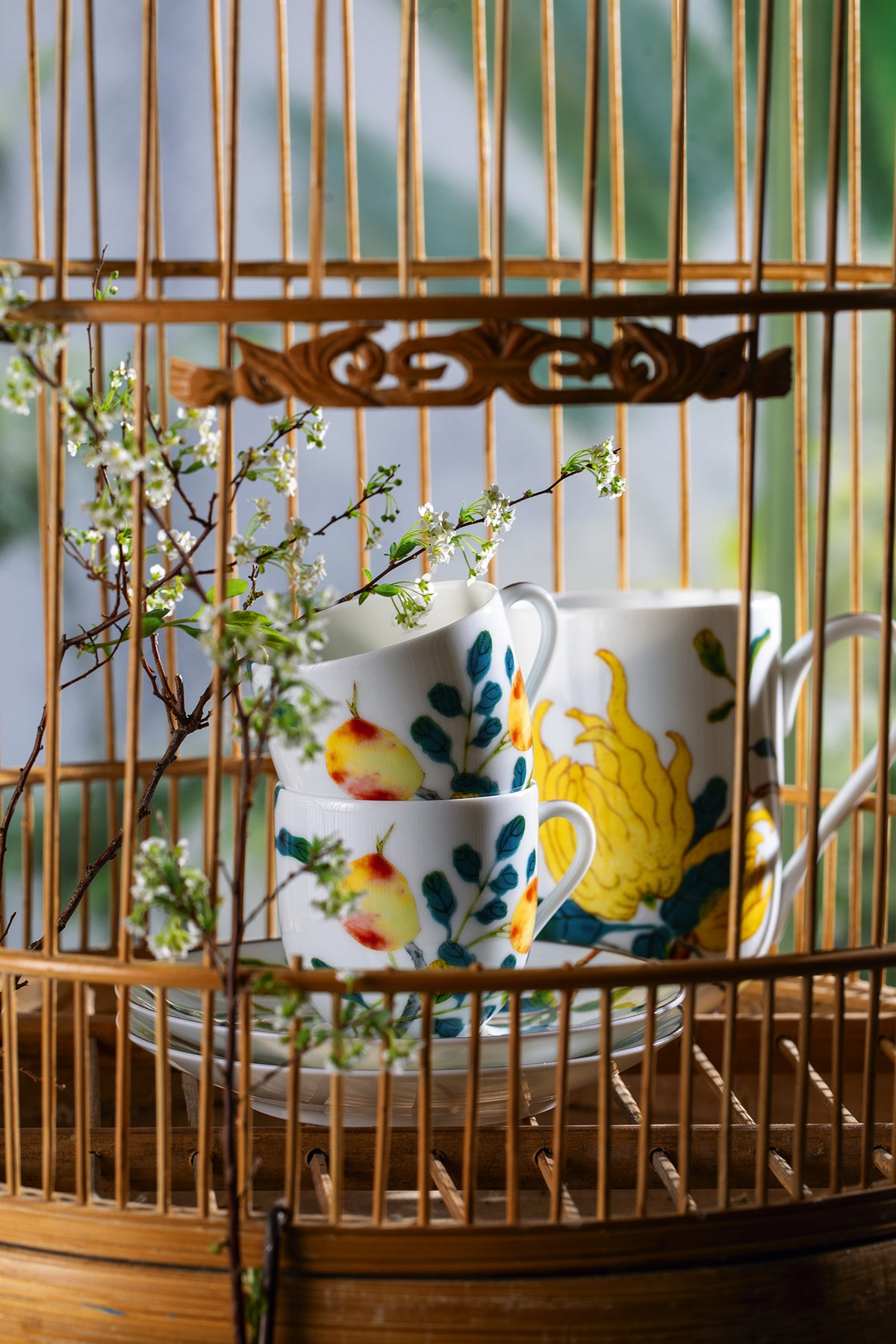 Tea cup extra and saucer - Brown | Harmonia