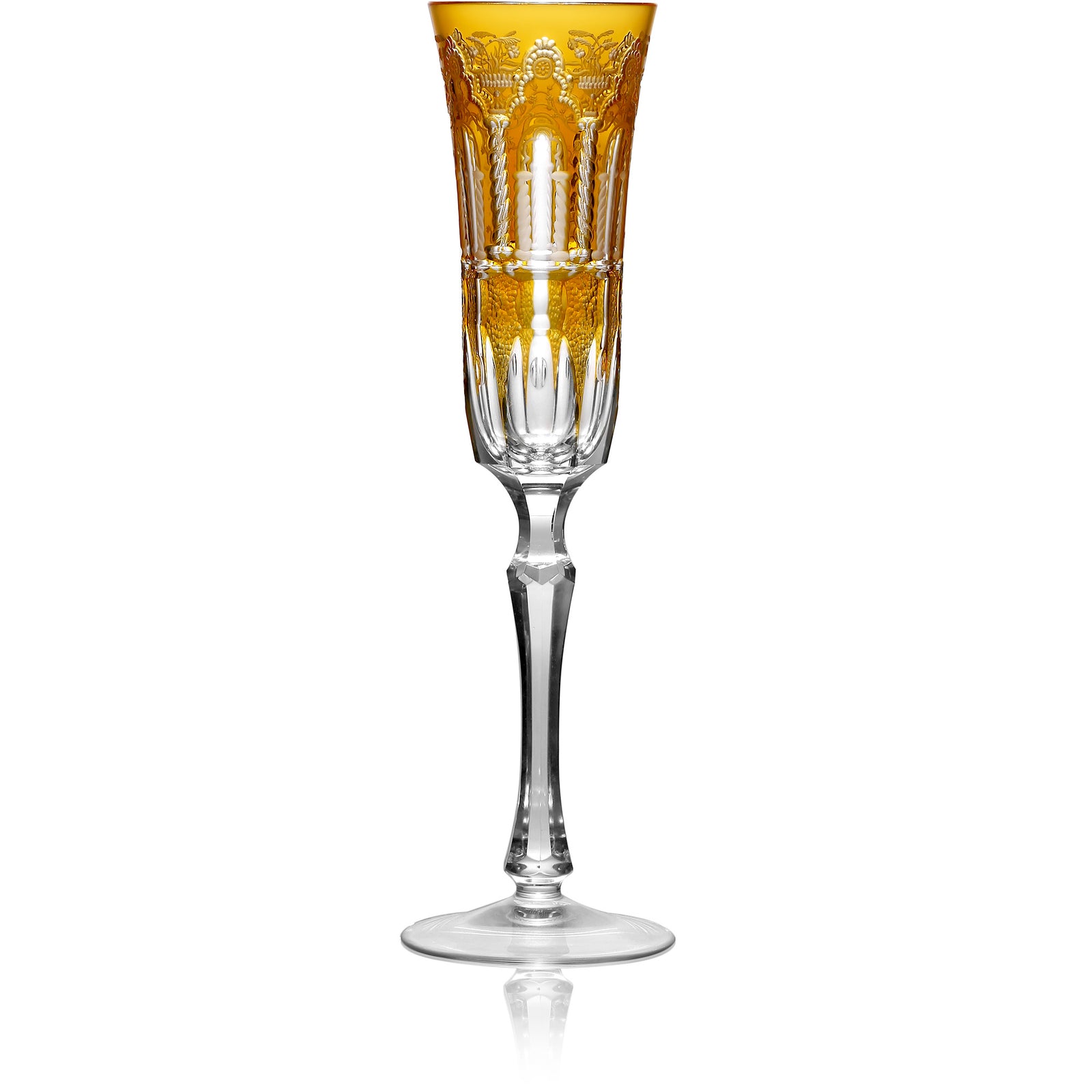 Amber Flute Glass | Hock | Athens