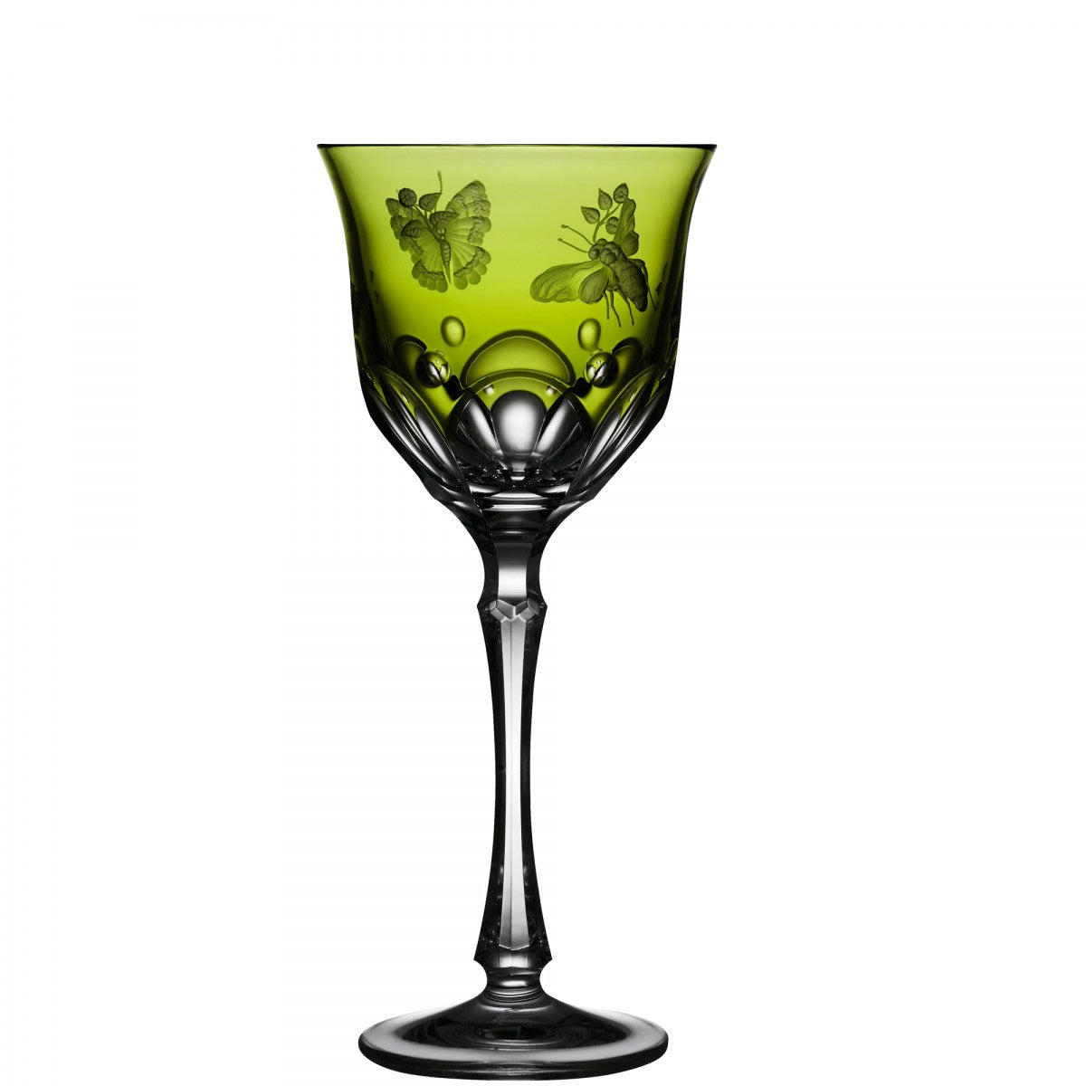 Yellow Green Cordial Glass | Hock | Springtime