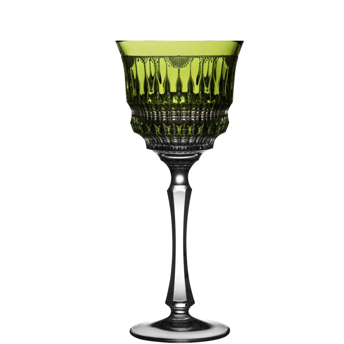 Yellow Green Cordial Glass | Hock | Venice