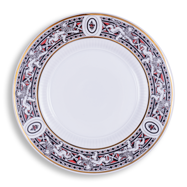 Coffee cup and saucer - Black and gold | Lion