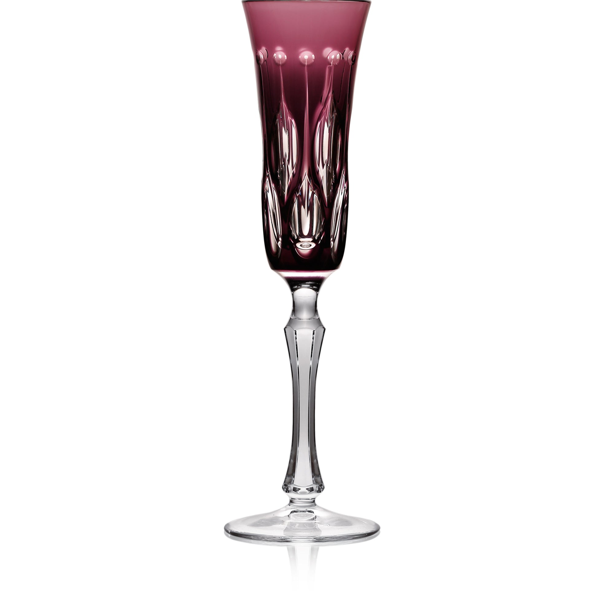 Amethyst Flute Glass | Hock | Renaissance