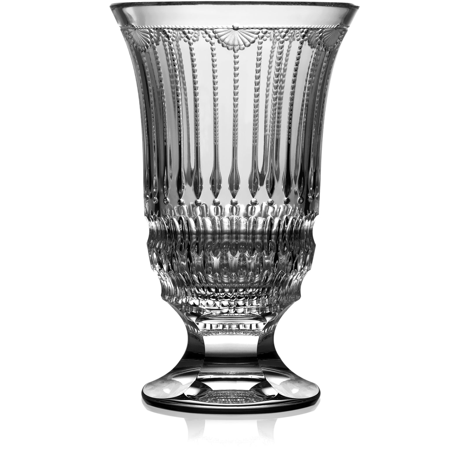 Clear Footed Vase 8" | Venice
