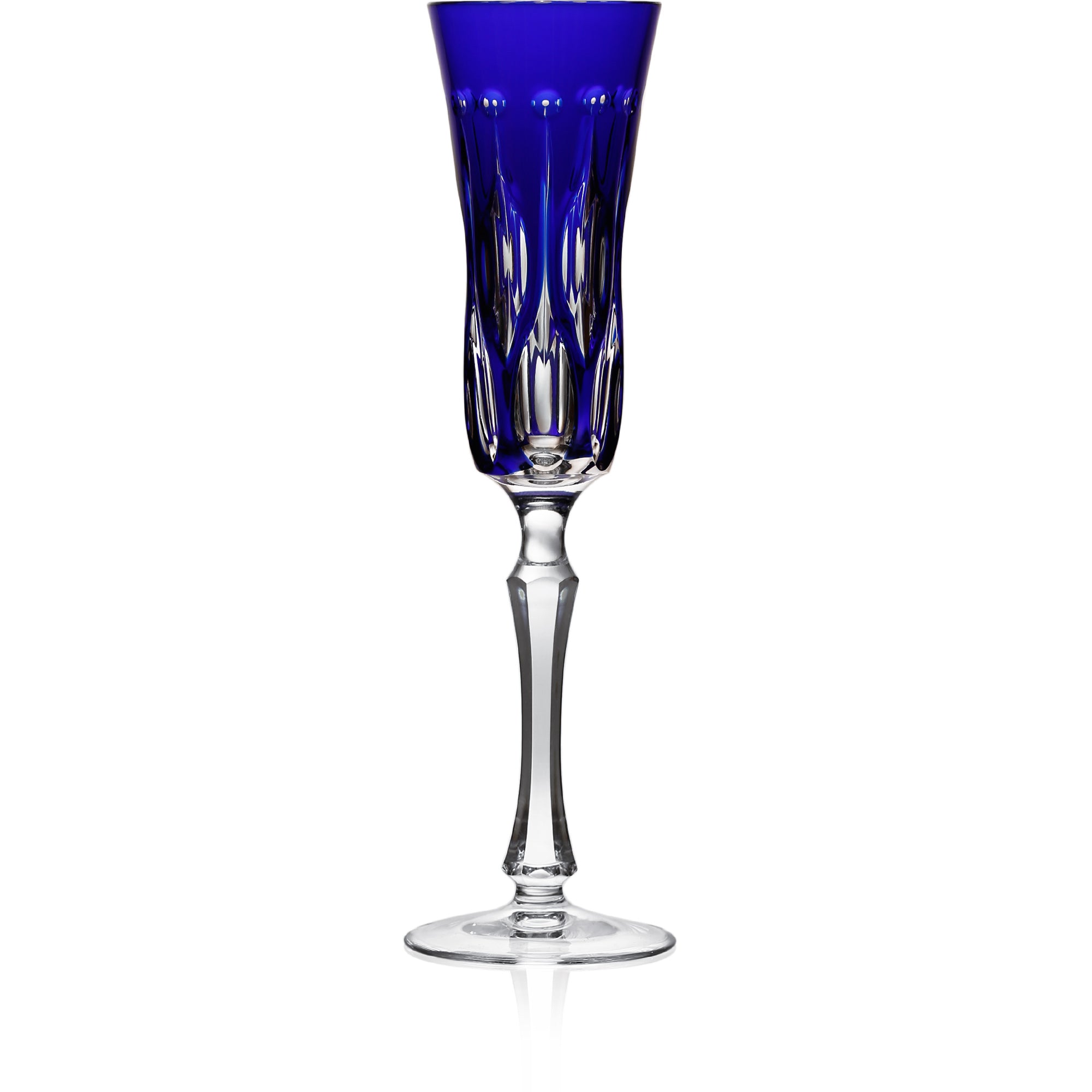 Cobalt Blue Flute Glass | Hock | Renaissance
