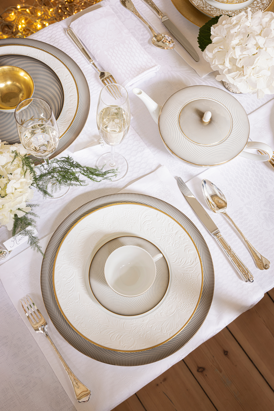 Fish Fork | Silver Plated Gold Accents | Paris