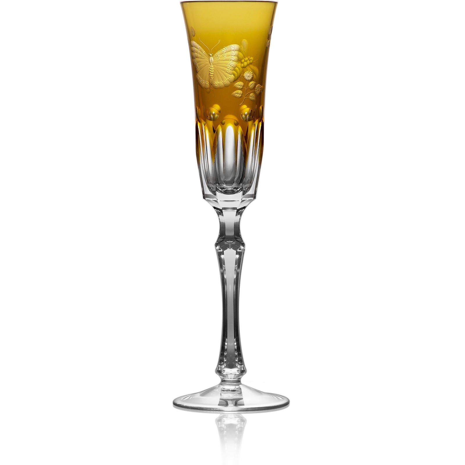 Amber Flute Glass | Hock | Springtime