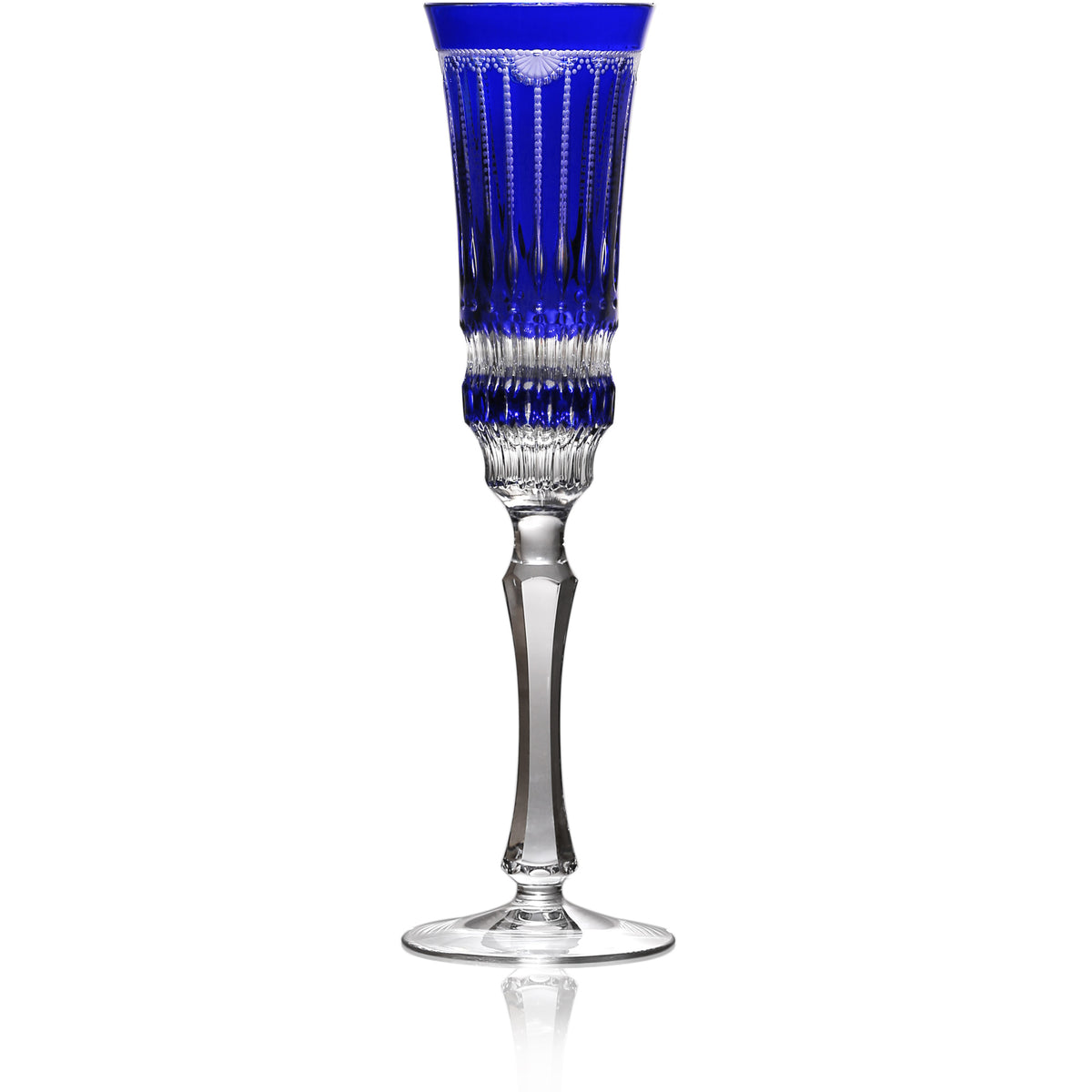 Cobalt Blue Flute Glass | Hock | Venice