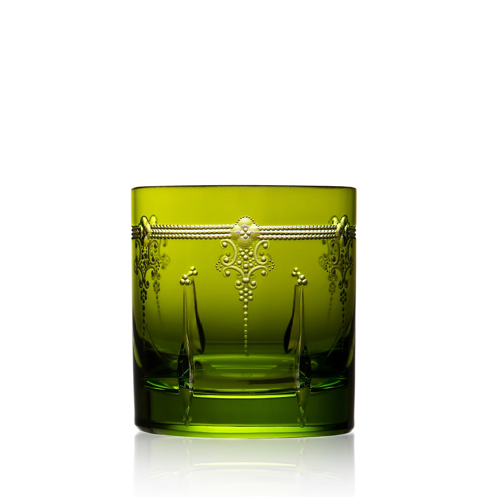 Yellow Green Vodka Glass | Lisbon